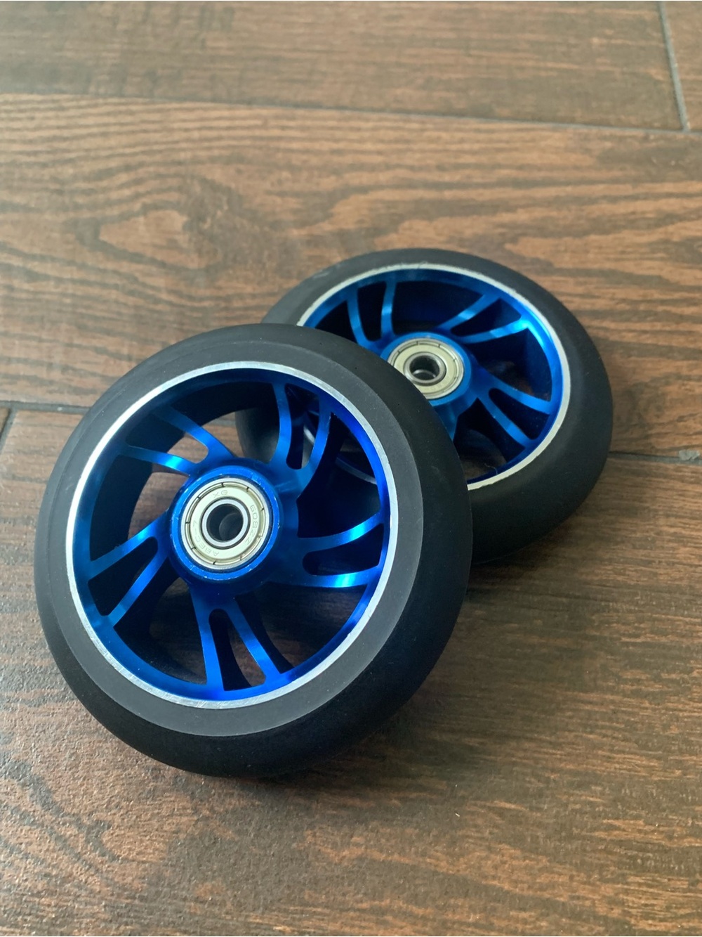Blue Scooter Wheels With Bearings